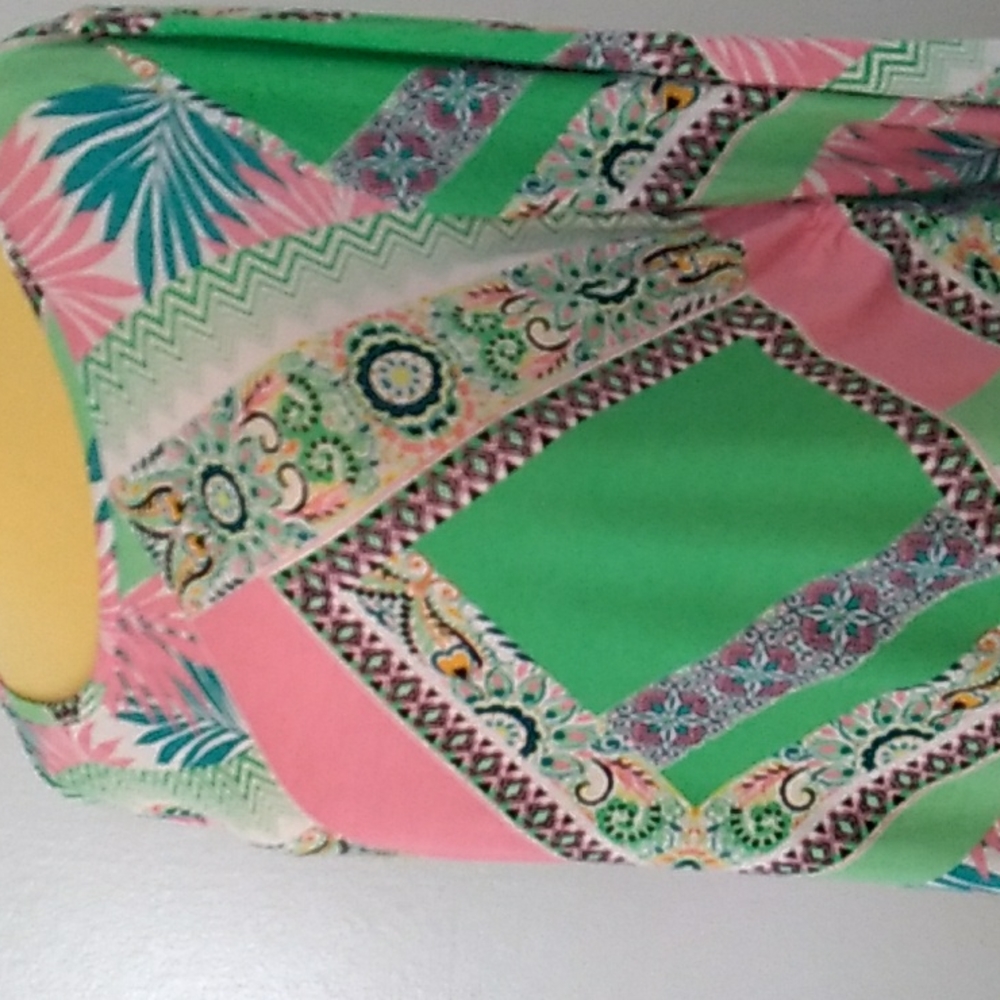 Ruby Rd. Green Multi Color Top Large - Picture 7 of 7